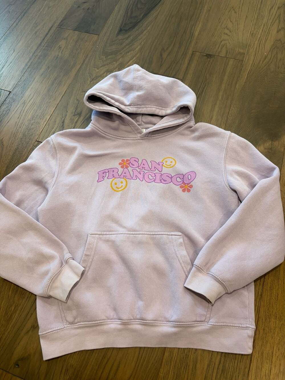 Lane Seven San Francisco Hoodie Lavender Graphic Sweatshirt